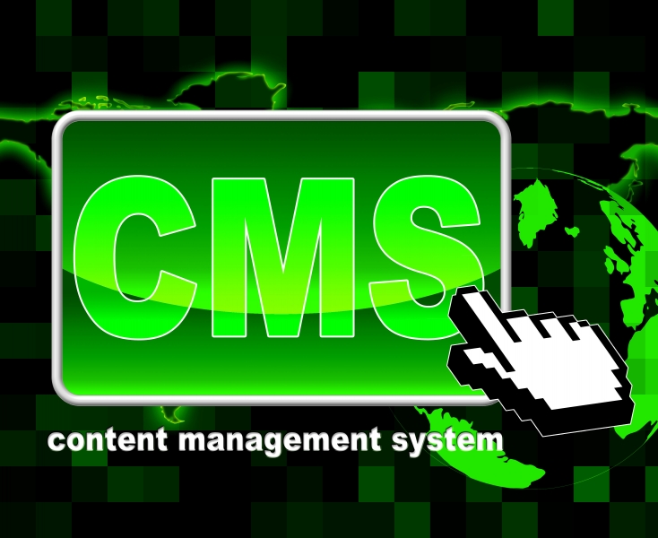 9888134-content-management-system-represents-world-wide-web-and-searching